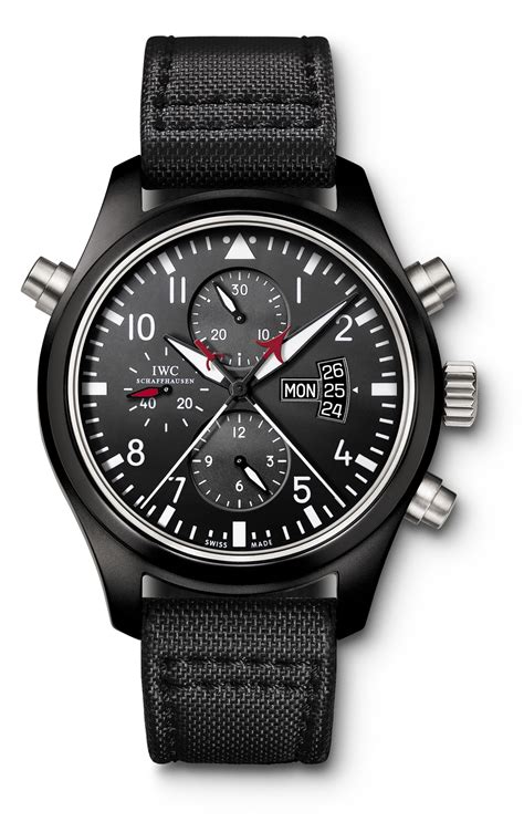 iwc top gun double chronograph strap|iwc chronograph top gun review.